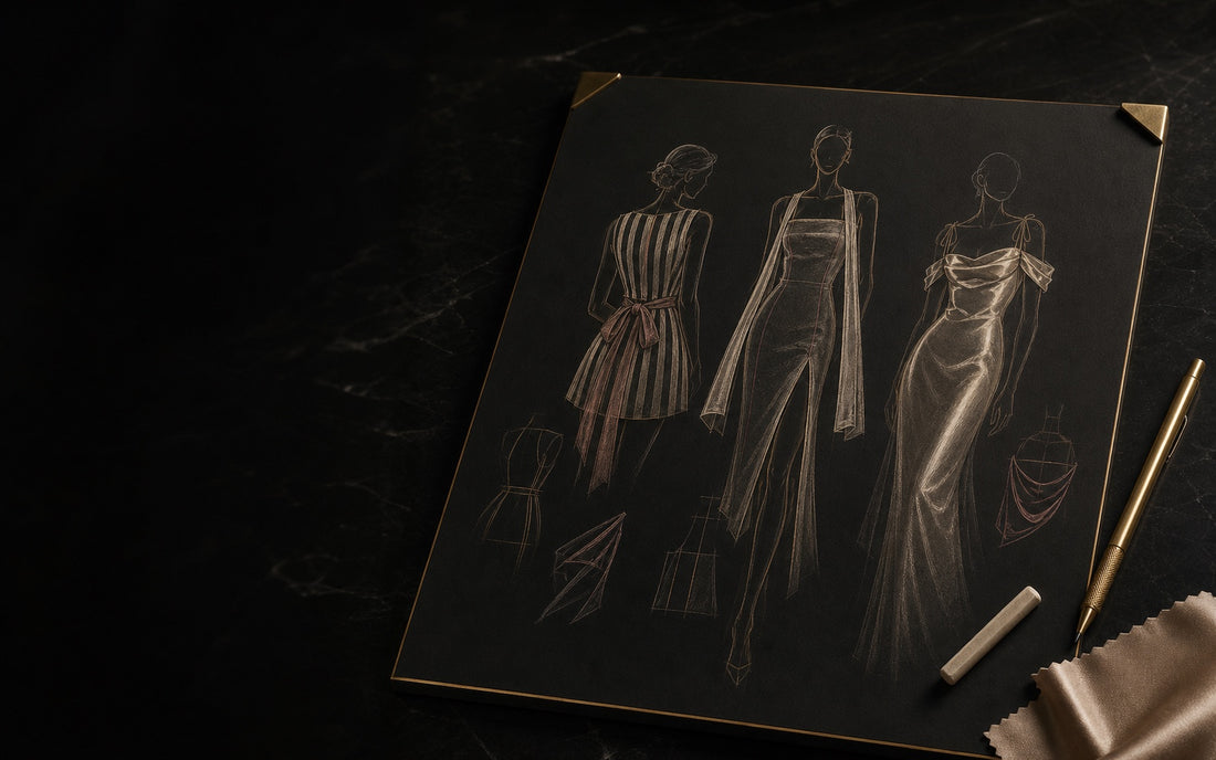 Fashion sketches of Monci dresses