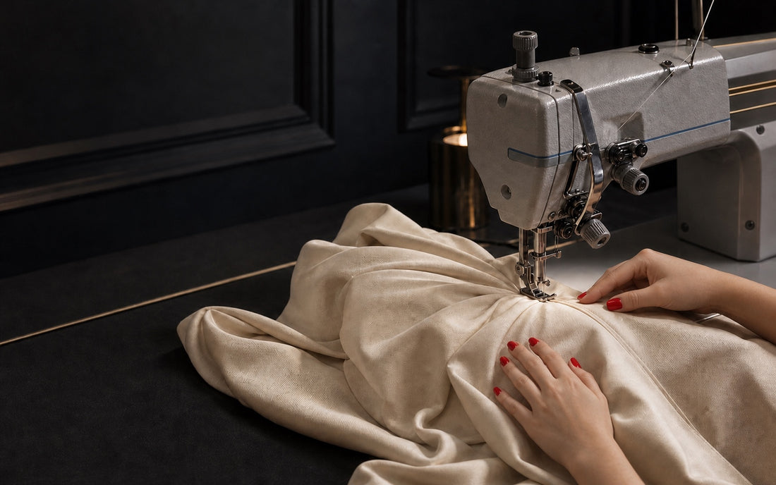 Hand sewing a Monci garment